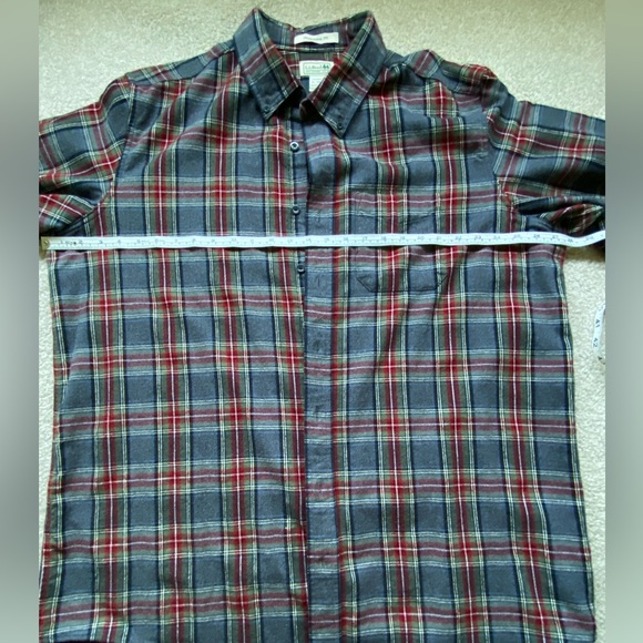 LL Bean Men's Scotch Plaid Flannel Shirt, Traditional Fit size X-LARGE tall - Picture 4 of 10